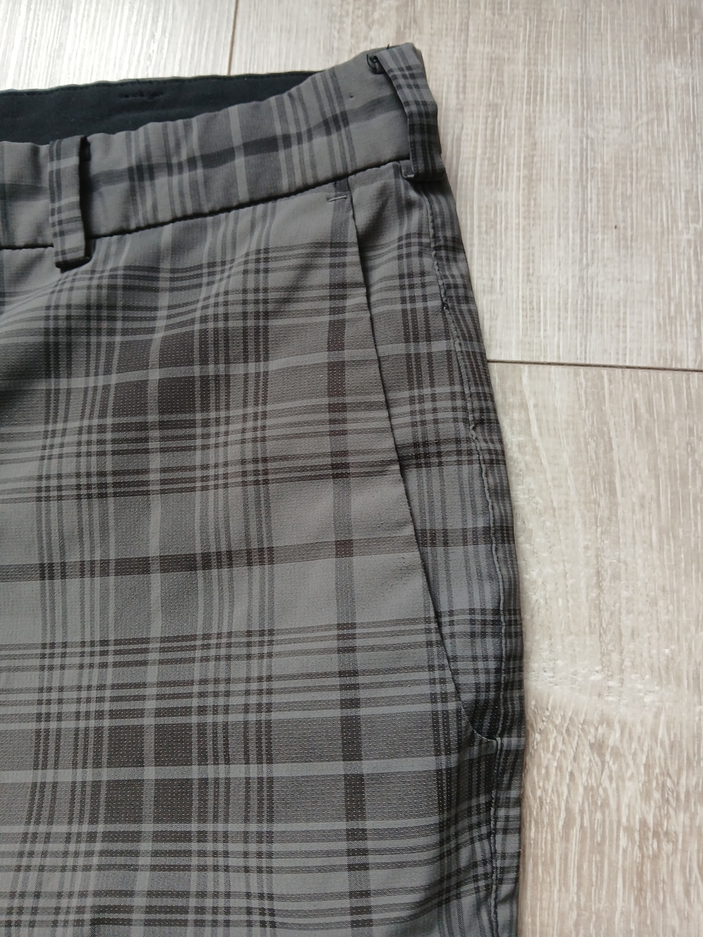 Nike Golf Tour Performance Dri-Fit Pants Men's Size 38 X 32 Gray Plaid - Picture 2 of 13